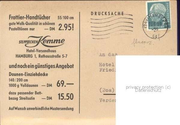 Werbung Reklame Frottier-Handtücher – Bild 2