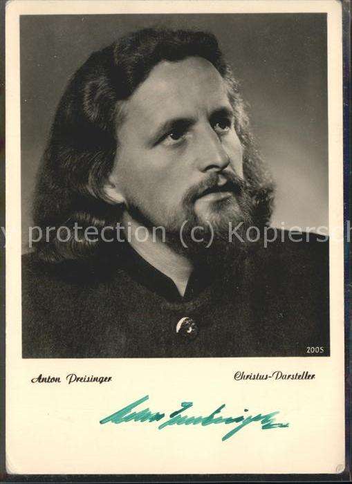 Persoenlichkeiten Anton Preisinger Christus-Darsteller