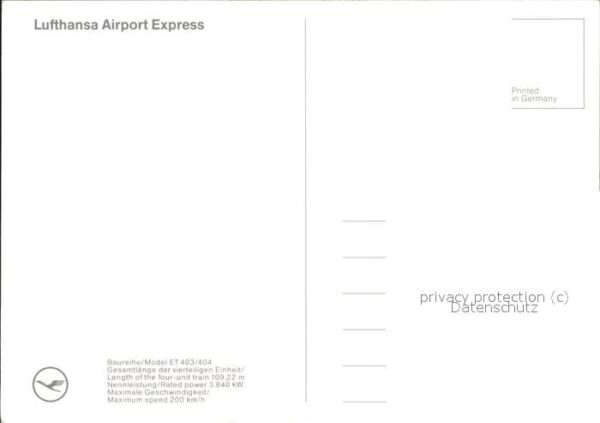 Eisenbahn Lufthansa Airport Express – Bild 2