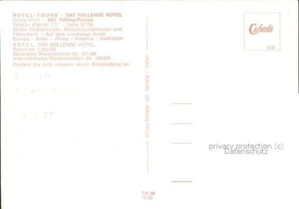 Autobus Omnibus Rotel-Tours Rollende Hotel Tittlingen P – Bild 2