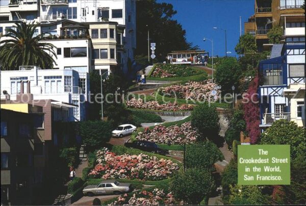 San Francisco California Crookedest Street i. the World