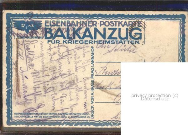 Kuenstlerkarte Bergleute Wanderer Soldaten? Eisenbahn- – Bild 2