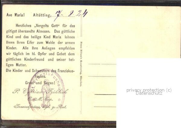Religion Altötting Ave Maria Christkind Engel – Bild 2