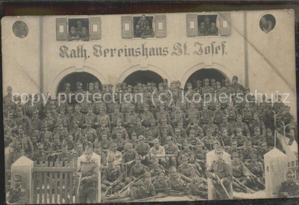 Kriege Kath. Vereinshaus St. Josef Soldaten Pr