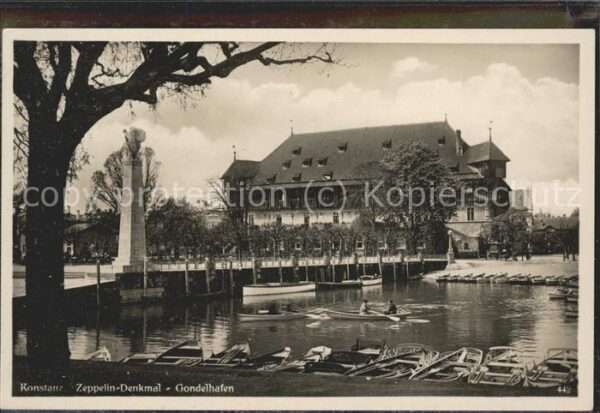 Zeppelin Graf Denkmal Konstanz Gondelfahrt