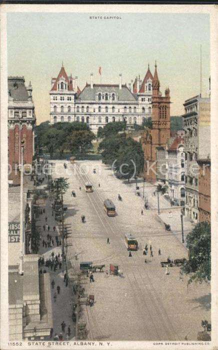 Strassenbahn State Capitol Albany N. Y.