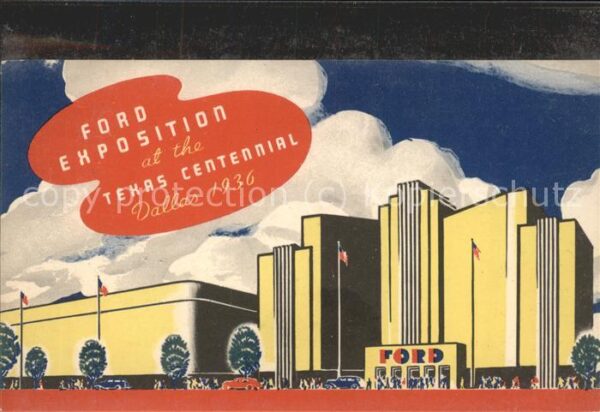 Exhibition Ford Exposition Texas Centennial Dallsa