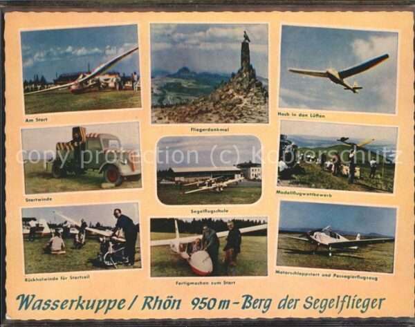 Segelflug Gliding Vol-Voile Vuolo-a-Vela Wasserkuppe Röhn