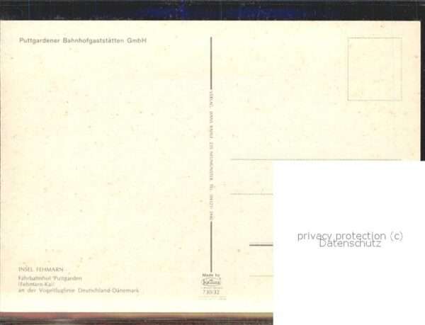 Dampfer Oceanliner Puttgardener Bahnhofsgaststätten GmbH I – Bild 2