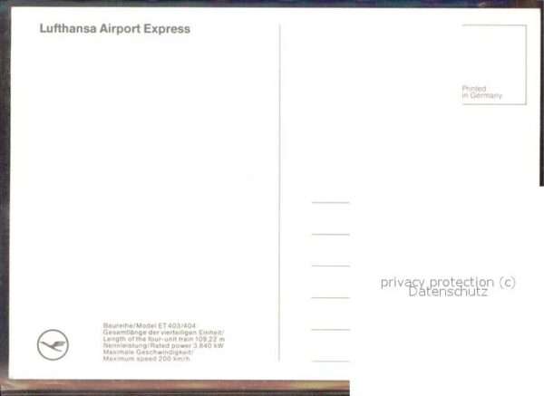 Eisenbahn Lufthansa Airport Express  Baureihe Mod – Bild 2