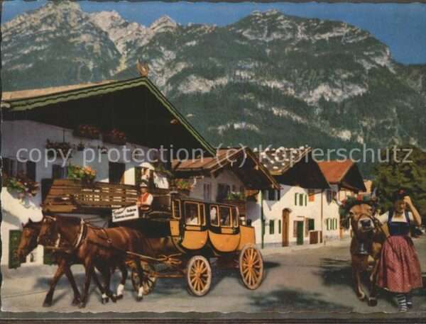 Pferdekutschen Tracht Garmisch-Partenkirchen Kuh