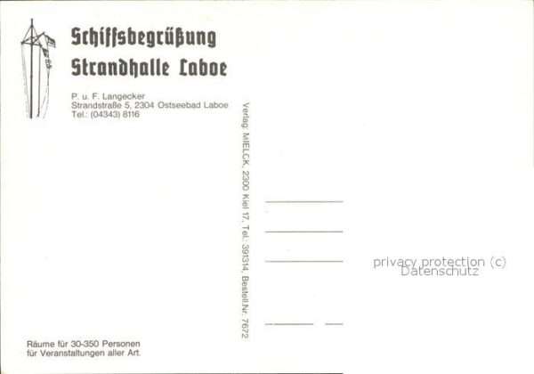 Schiffe Ships Navires Schiffsbegrüßung Strandhalle Laboe – Bild 2