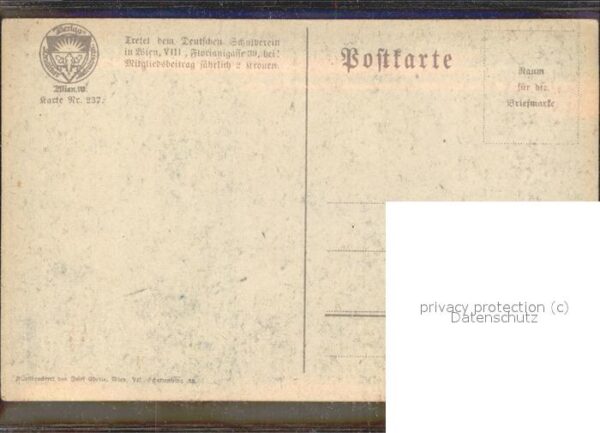 Verlag Schulverein Nr 237 Studenten Hund Gitarre Vivat Academ – Bild 2
