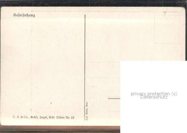 Jesus Christus Christentum Auferstehung Künstlerkarte J.K. Nr. 22 – Bild 2