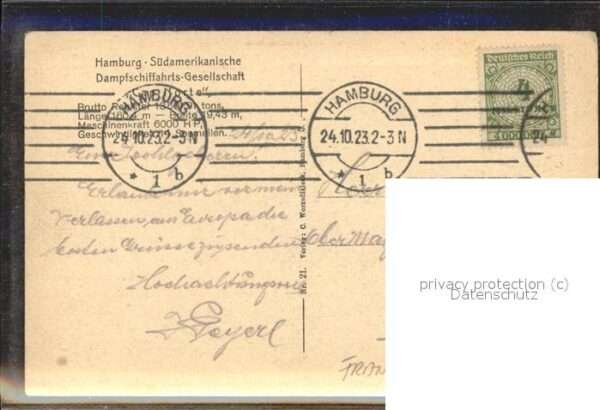 Dampfer Oceanliner Cap Norte Hamburg – Bild 2
