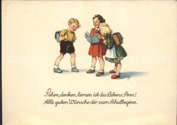 Schule School Ecole Escuela Scuola-- Glückwunsch Schulbeginn Kinder Buch Spr