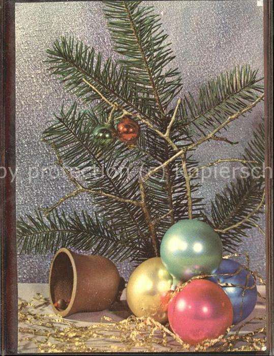 Weihnachten Neujahr Glocke Weihnachtskugeln Tannenz