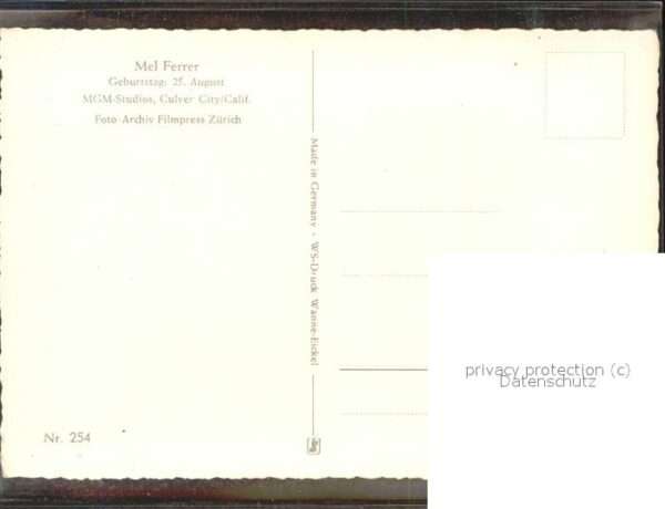 Schauspieler Mel Ferrer – Bild 2