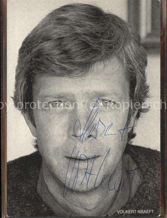 Schauspieler Volkert Kraeft Autogramm
