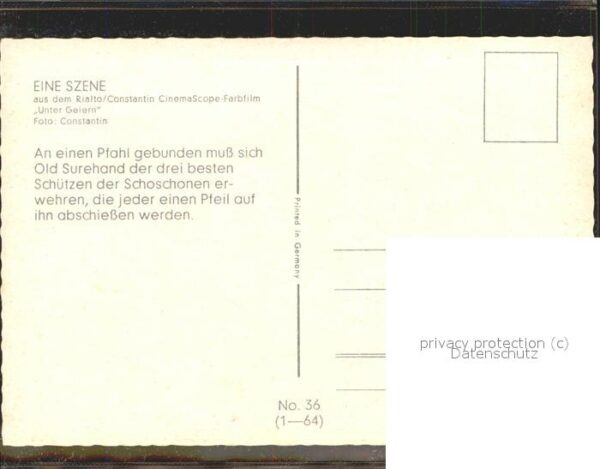 Kino Film Szene Unter Geiern Old Surehand Schütze – Bild 2