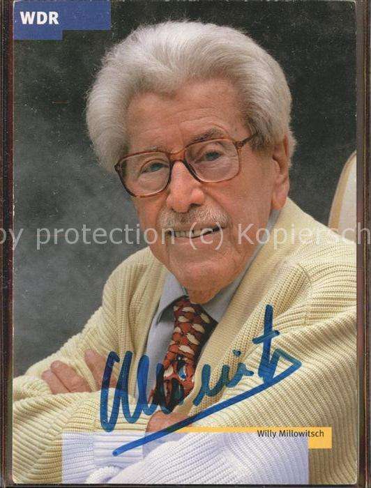 Rundfunk Köln Willy Millowitsch WDR Autogramm