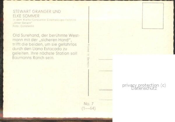 Schauspieler Stewart Granger Elke Sommer Pferd – Bild 2