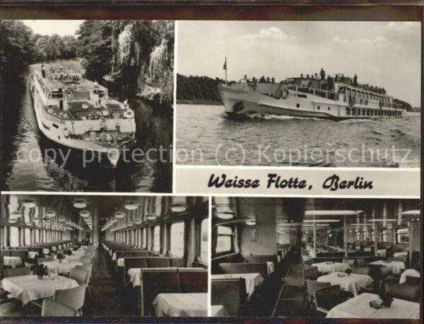 Schiffe Ships Navires Weisse Flotte Berlin Speisesalon
