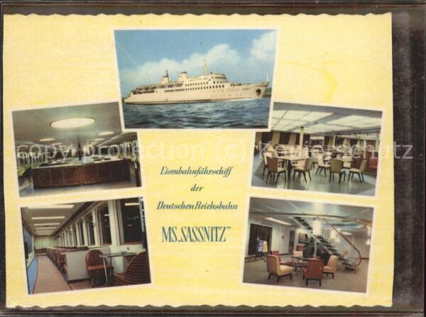 Faehre Ferry Bac Traghetto-- Eisenbahnfährschiff MS Sassnitz Deutsch