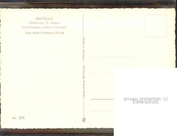 Schauspieler Mel Ferrer – Bild 2