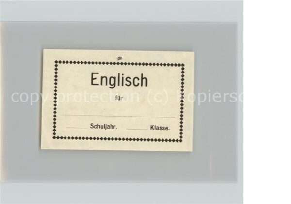 Schule School Ecole Escuela Scuola-- Englisch