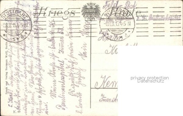 Feldpost-Motiv Humor Pfeife – Bild 2