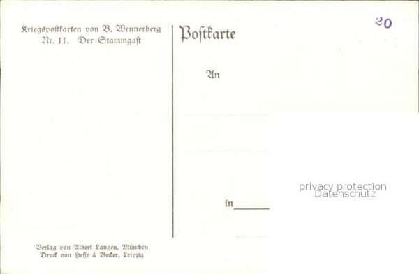 Wennerberg Brynolf Nr. 11 Der Stammgast – Bild 2