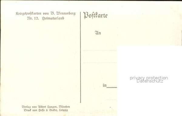 Wennerberg Brynolf Nr. 12 Heimaturlaub Boot – Bild 2
