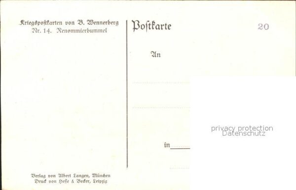 Wennerberg Brynolf Nr. 14 Renommierbummel – Bild 2