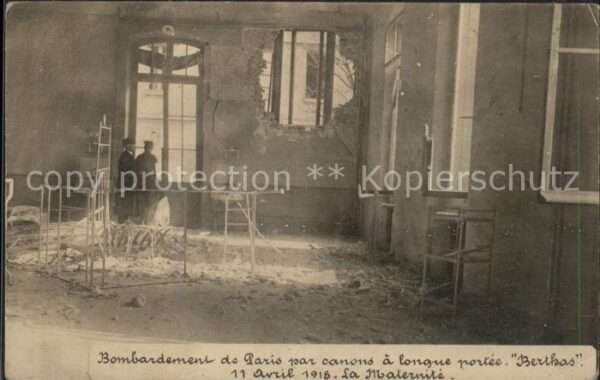 Kriege Bombardement Paris