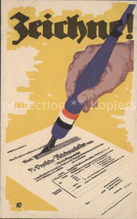 Politik Propaganda Zeichne Deutsche Reichsanleihe
