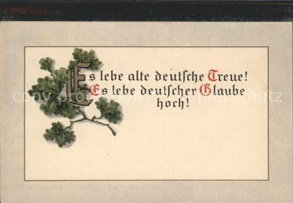 Politik Propaganda Es lebe alte deutsche Treue deutscher G
