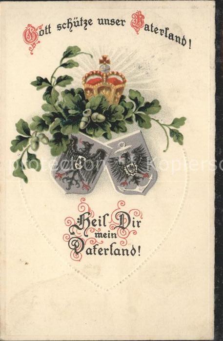 Wappen Krone Heil Dir mein Vaterland
