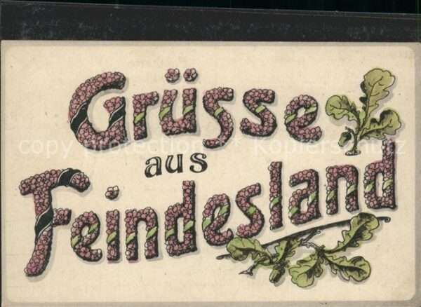 Militaria Grüsse aus Feindesland