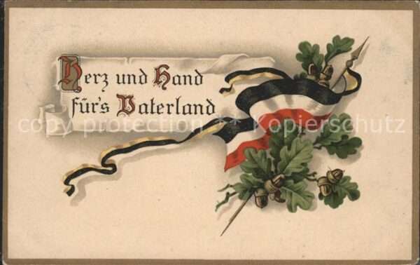 Politik Propaganda Herz und Hand fürs Vaterland