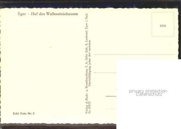 Politik Geschichte Eger Hof Wallensteinhauses – Bild 2