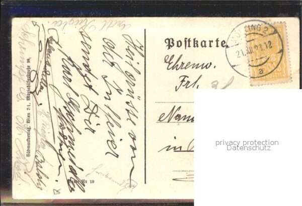 Kuenstlerkarte M. E. F. Tracht Bayer Gedicht – Bild 2