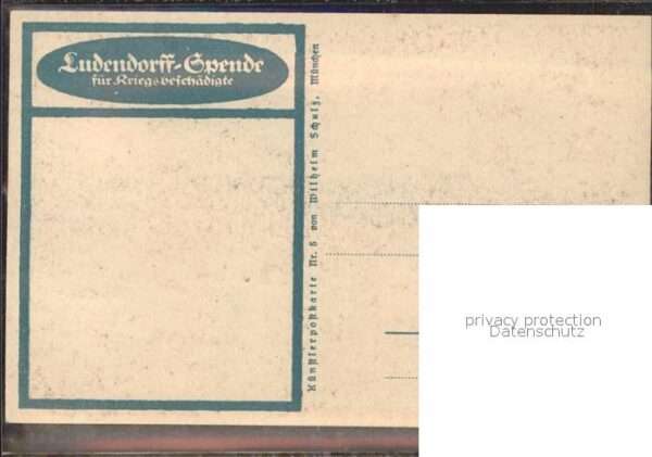 Kriege Ludendorffspende Kriegsbeschädigte – Bild 2