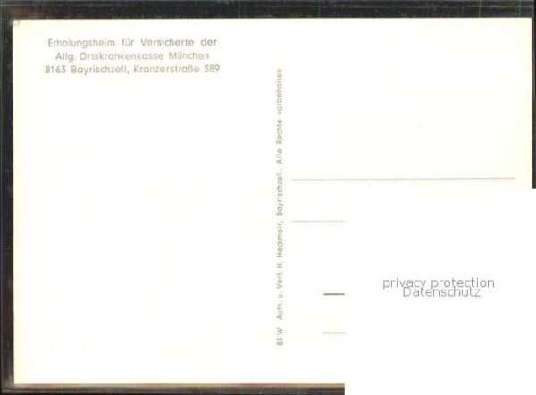 Jugendherberge Youth Hostel Erholungsheim Versicherte Allg. Ortskra – Bild 2