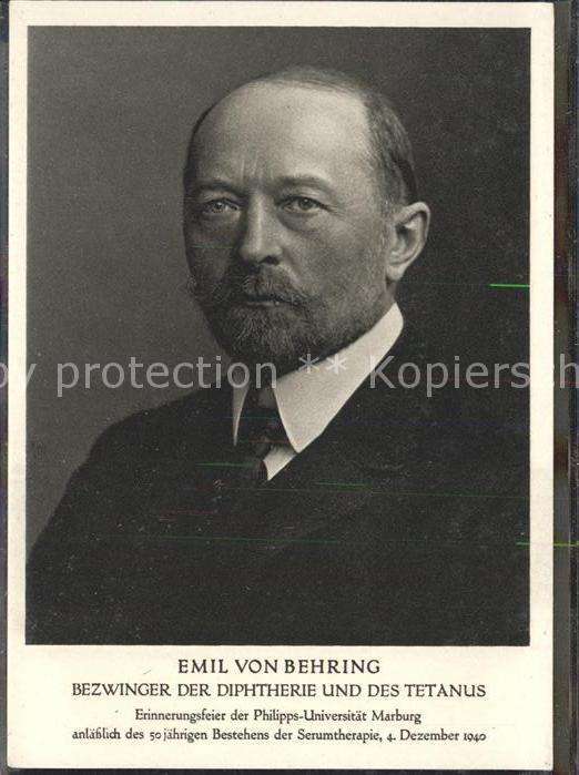 Persoenlichkeiten Emil von Behring Bezwinger Diphtherie T