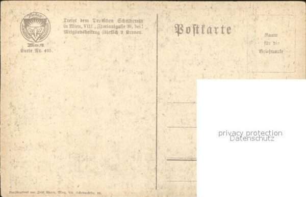 Kuenstlerkarte J. V. V. Scheffel Ekkekard Wappen – Bild 2