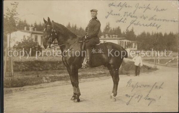 Militaria Pferd Soldat