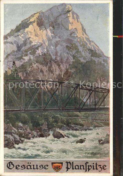 Kuenstlerkarte Hofecker Gesäuse Planspitze