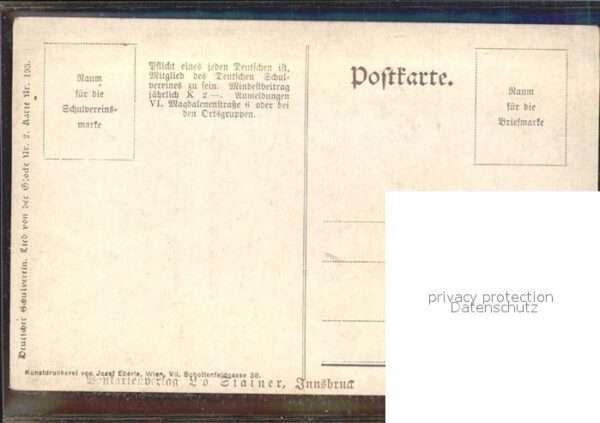 Schiller Friedrich Die Glocke Wappen Blumenwiese Innsbruck – Bild 2