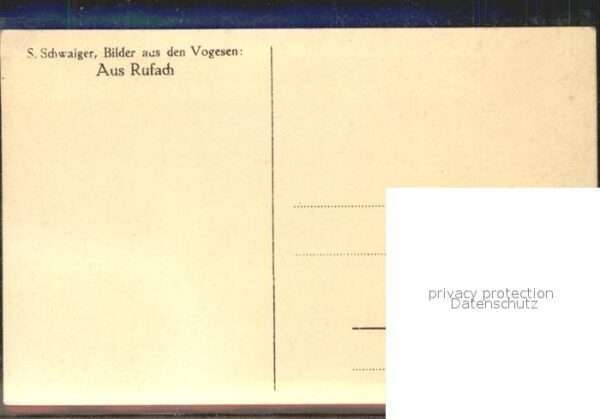 Kuenstlerkarte L. Schwaiger Aus Rufach – Bild 2